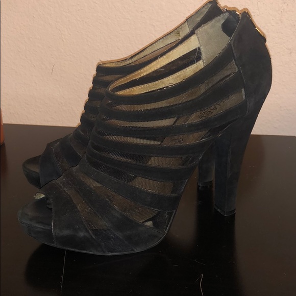 MK Black Mesh Heels - Picture 6 of 6